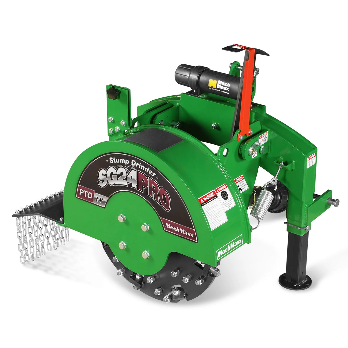 3-Point PTO Stump Grinder & Wood Chipper Bundle; SG24PRO; BX42S; Green - view 10