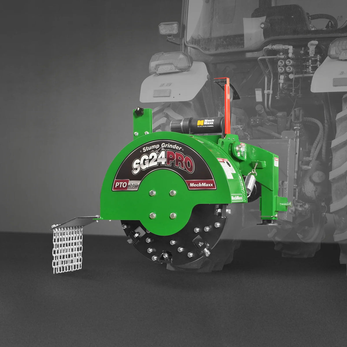 3-Point PTO Stump Grinder & Wood Chipper Bundle; SG24PRO; BX42S; Green - view 24