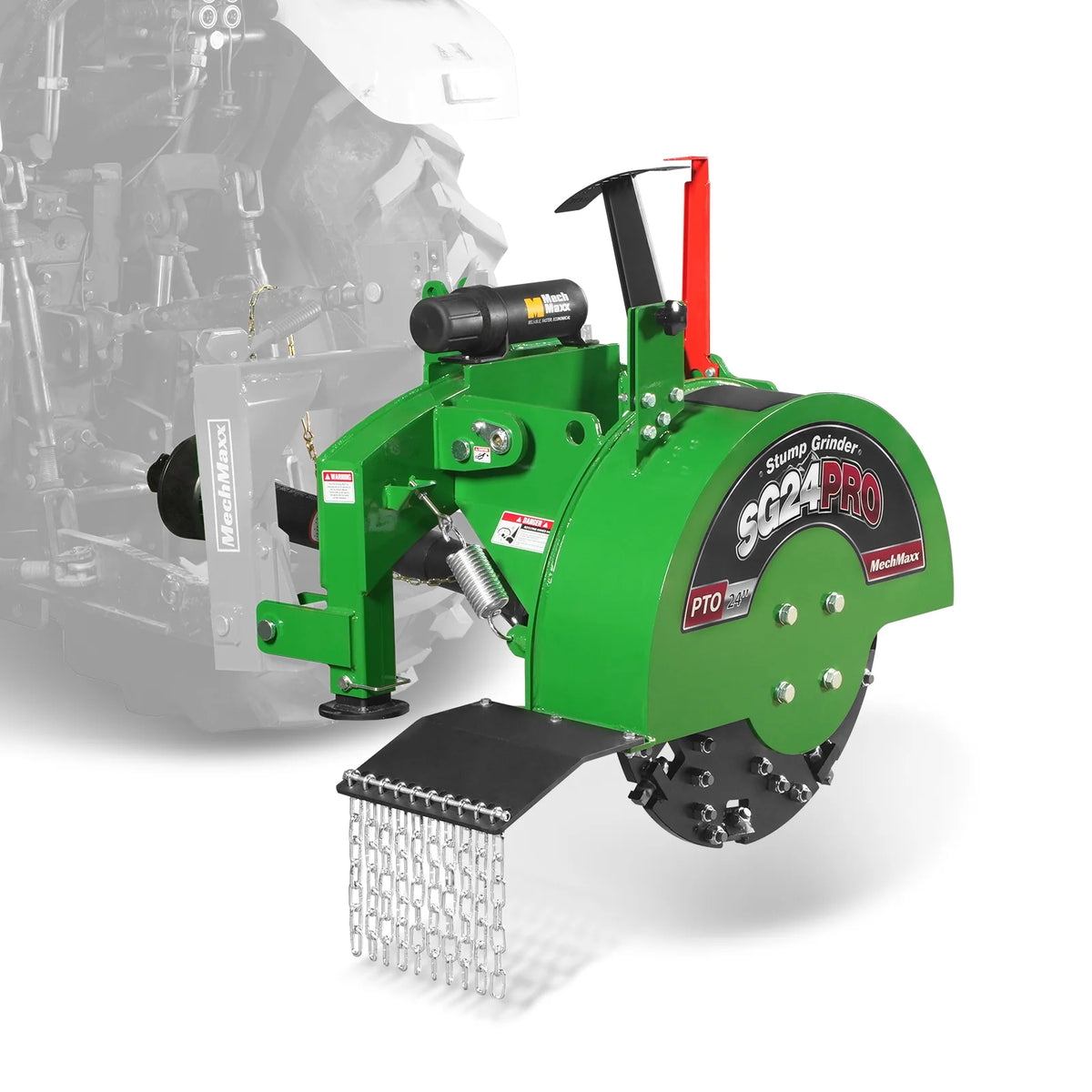 3-Point PTO Stump Grinder with 34 Carbide Teeth, PTO Shaft with Slip Clutch, for 15-45 HP Tractor, SG24PRO - view 27