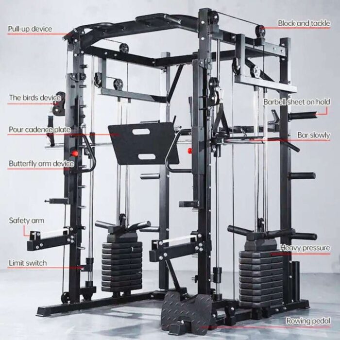 CAEL FL104 Smith Machine – Heavy-Duty Steel, 300 kg Capacity