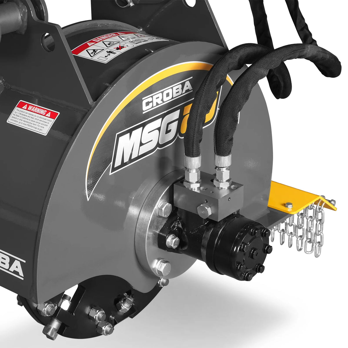 20'' Flywheel Diameter Mini Skid Steer Stump Grinder with 24 Carbide Teeth, MSG20 - view 8