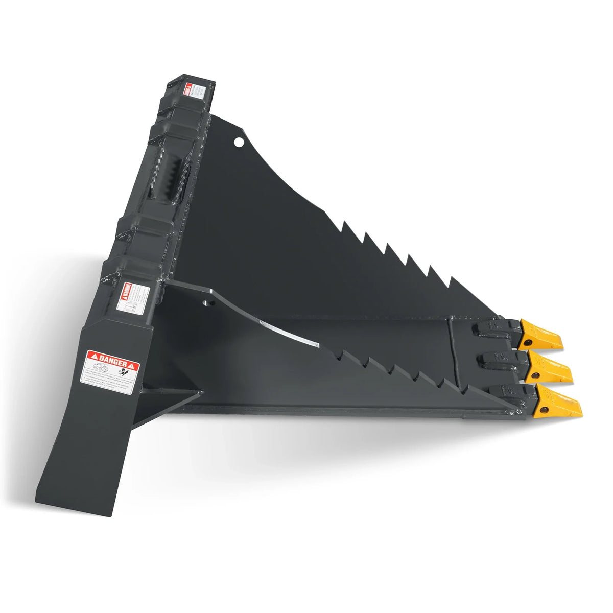 48" Skid Steer Stump Bucket Wrecker with Universal Quick Attach, Bolt-On Cutting Teeth, SBE53 - view 9