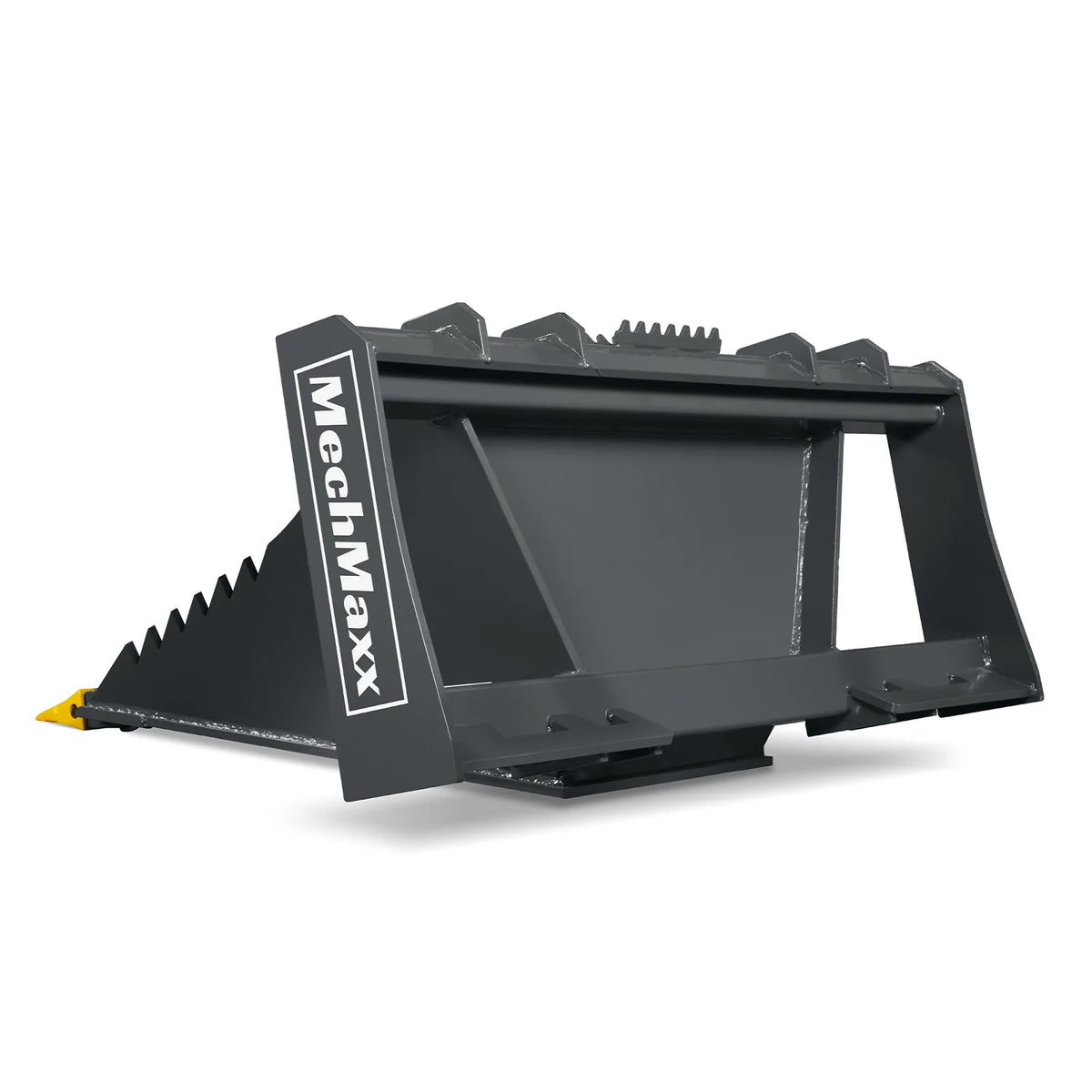 48" Skid Steer Stump Bucket Wrecker with Universal Quick Attach, Bolt-On Cutting Teeth, SBE53 - view 12