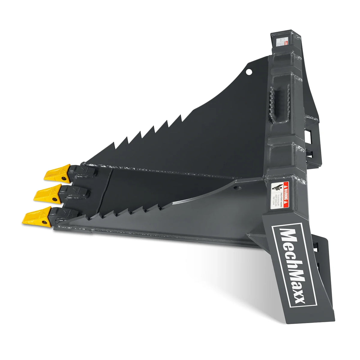 48" Skid Steer Stump Bucket Wrecker with Universal Quick Attach, Bolt-On Cutting Teeth, SBE53 - view 11