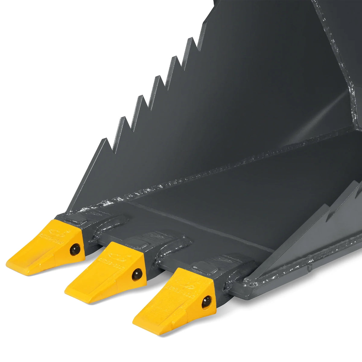 48" Skid Steer Stump Bucket Wrecker with Universal Quick Attach, Bolt-On Cutting Teeth, SBE53 - view 6