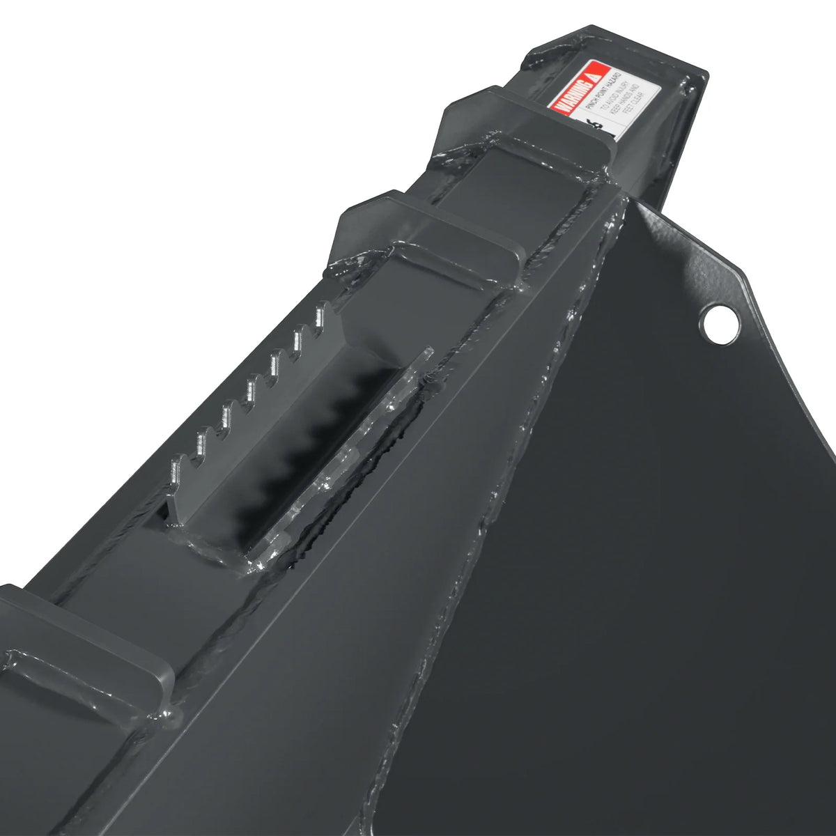 48" Skid Steer Stump Bucket Wrecker with Universal Quick Attach, Bolt-On Cutting Teeth, SBE53 - view 8