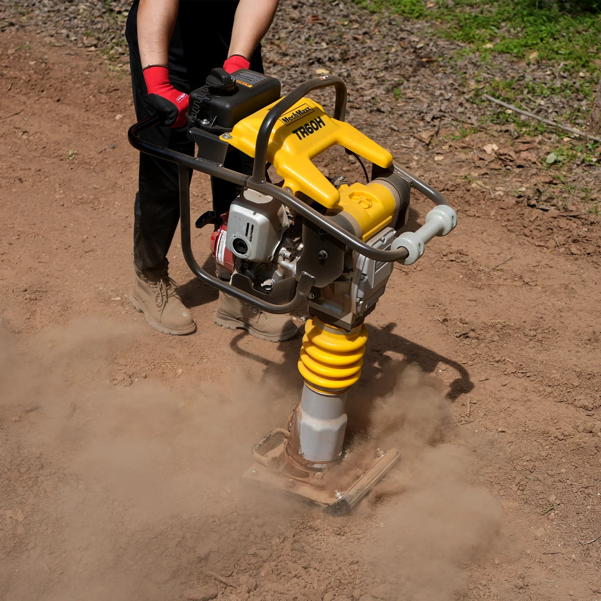 Honda GX100 Tamping Rammer with Wheel Kit, 2250 lb Impact Force Jumping Jack Tamper Compactor for Soil, Gravel - view 3