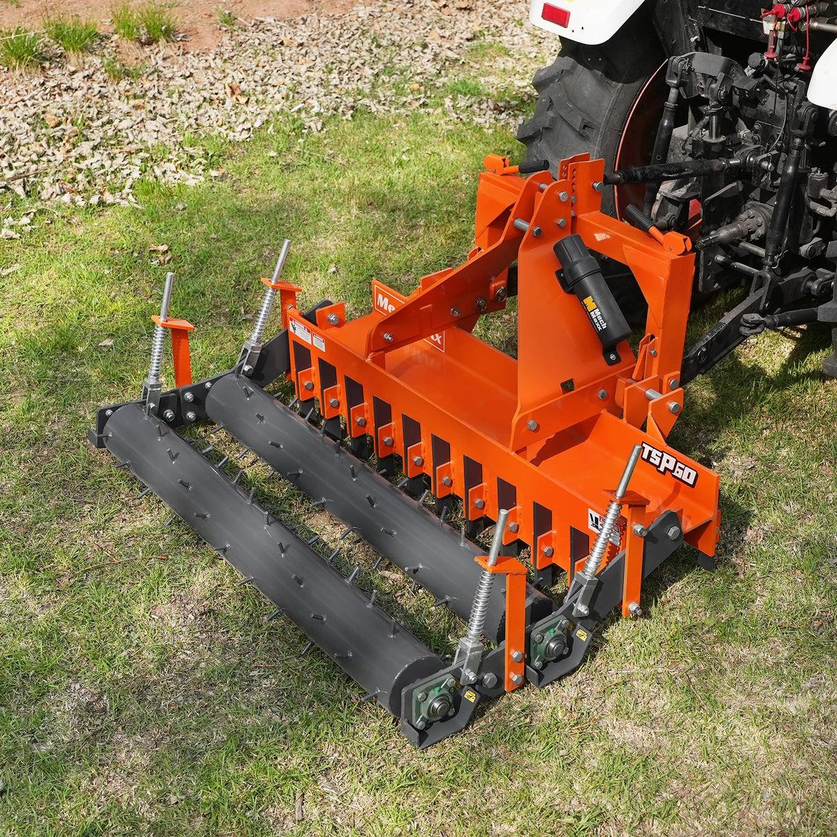 60" Heavy Duty Soil Pulverizer, Double Spiked Roller, 21 Shanks, Category 1 and 2, 3 Point Hitch Tractor Attac - view 9