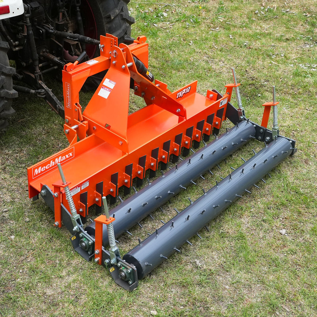 84" Heavy Duty Soil Pulverizer, Double Spiked Roller, 29 Shanks, Category 1 and 2, 3 Point Hitch Tractor Attac - view 8