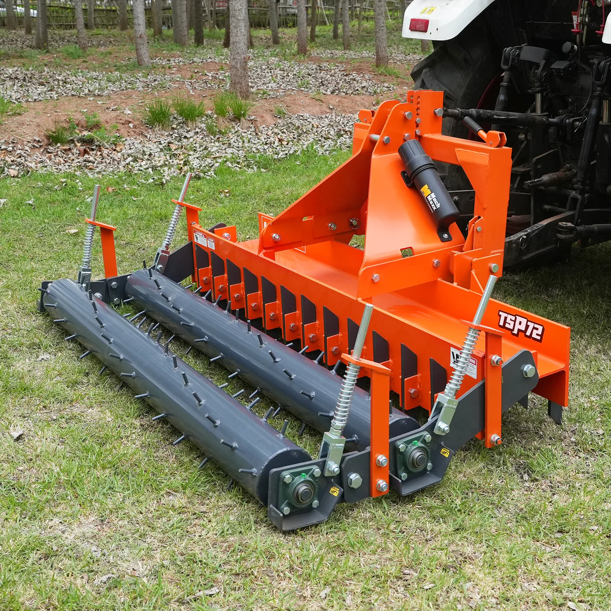 84" Heavy Duty Soil Pulverizer, Double Spiked Roller, 29 Shanks, Category 1 and 2, 3 Point Hitch Tractor Attac - view 9