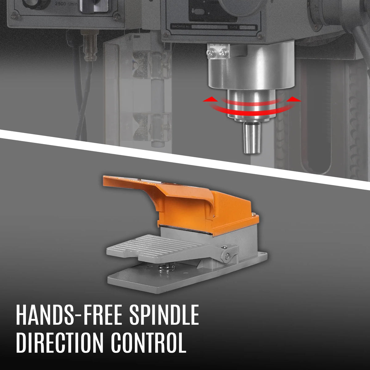 6 x 20 in Benchtop Mill Drill Machine, Variable Speed, R8 Spindle, 1 HP, 110V, Brushless Motor - view 6
