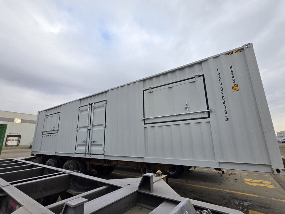 CAEL MDO40-DSW-HC 40-ft-High-Cube-Containerbüro mit 2 Serviceklappen