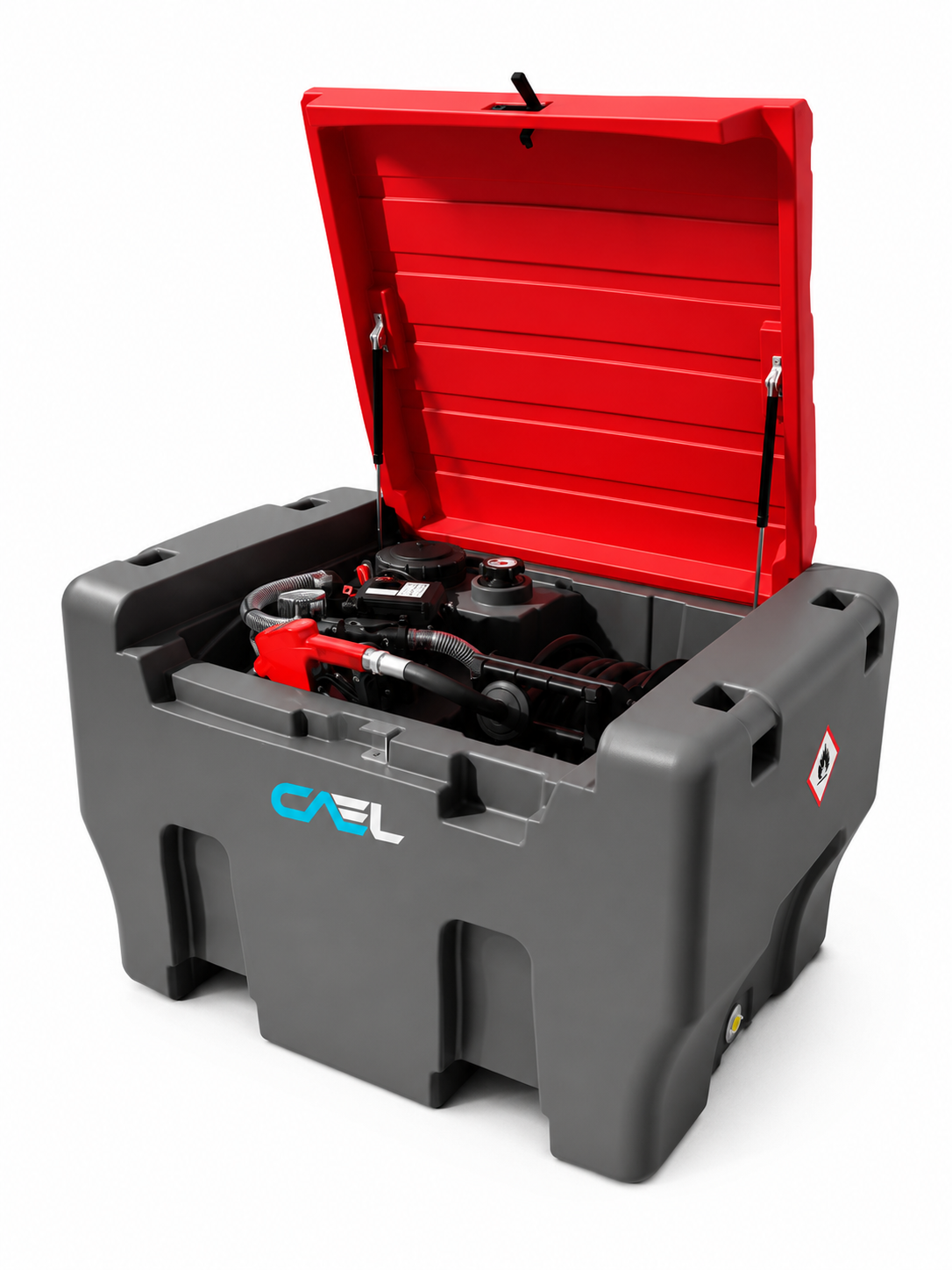 Cuve gasoil portable CAEL DD400 de 400 L avec pompe auto-amorçante 12V