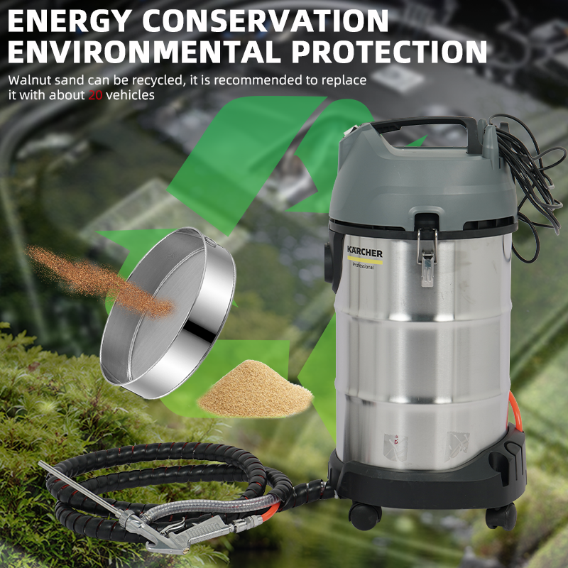 CAEL-WB70 tragbares Walnussschalen-/Pulverstrahlgerät, 70 L