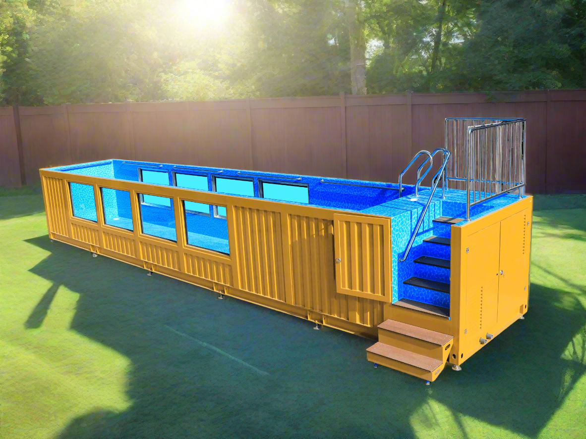 Piscine conteneur CAEL CP-2040 – modèles modulaires de 20 ft et 40 ft