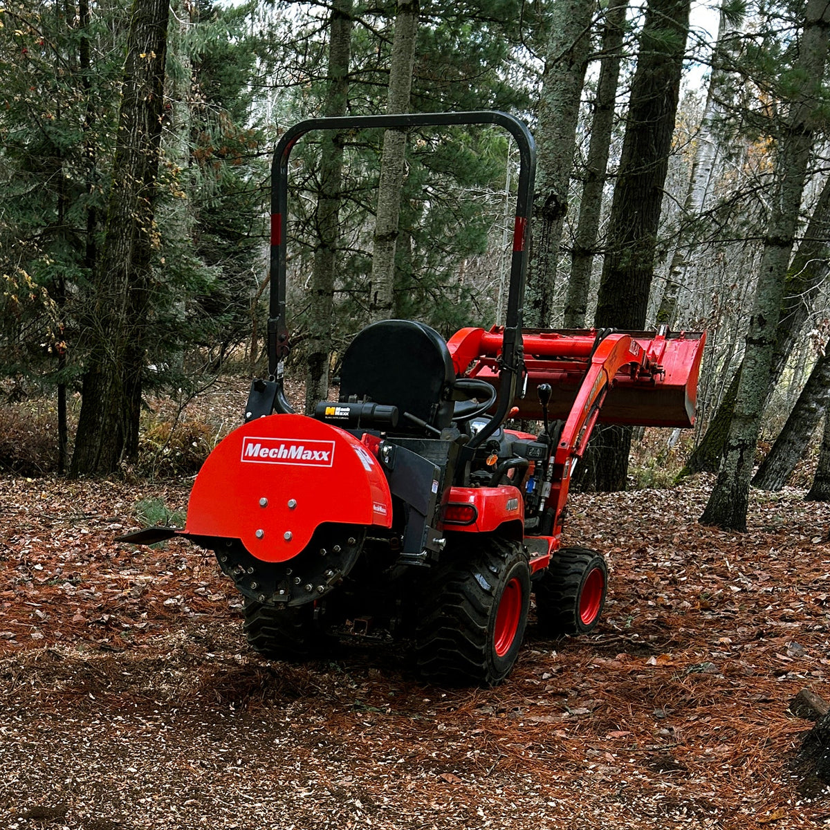 3-Point Hitch PTO Stump Grinder with 34 Carbide Teeth (PTO Shaft Included with Slip Clutch), for 15-45HP Tract - view 7