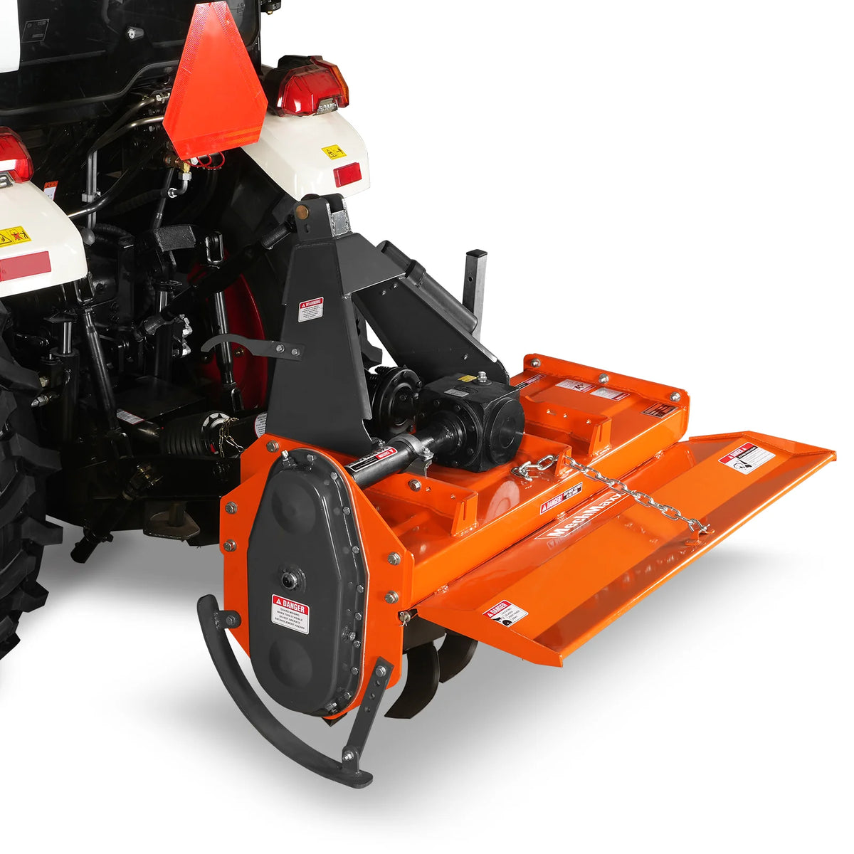 4FT 3-Point Gear Drive Rotary Tiller, 18-35HP Tractor, PTO Shaft Included (With Slip Clutch), Cat. 1 Hookup, R - view 6