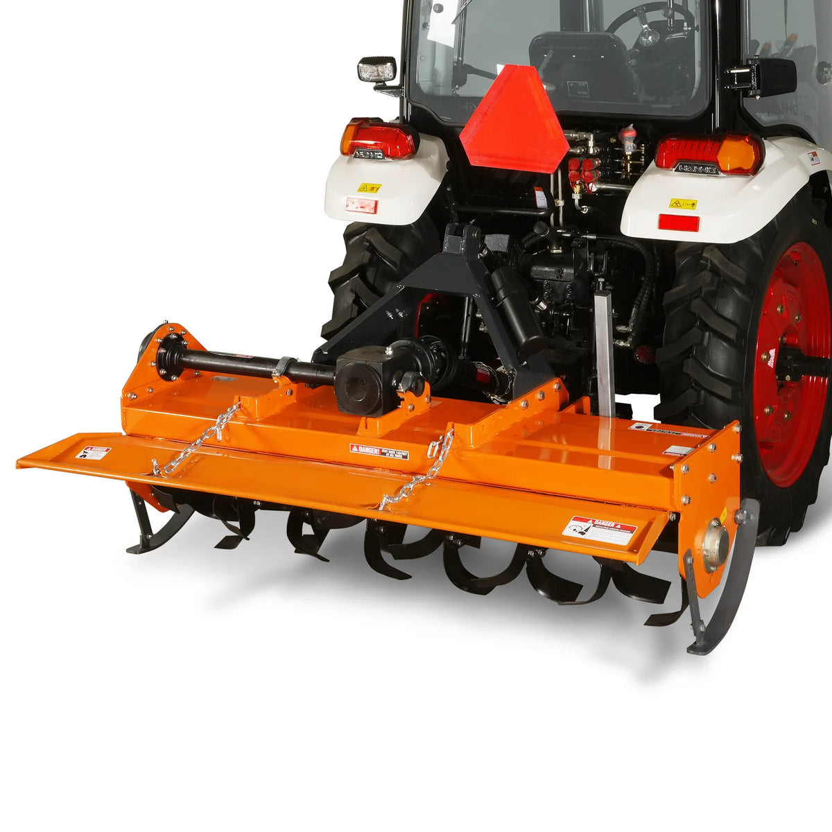 6FT 3-Point Gear Drive Rotary Tiller, 30-60HP Tractor, PTO Shaft Included (With Slip Clutch), Cat. 2 Hookup, R - view 16
