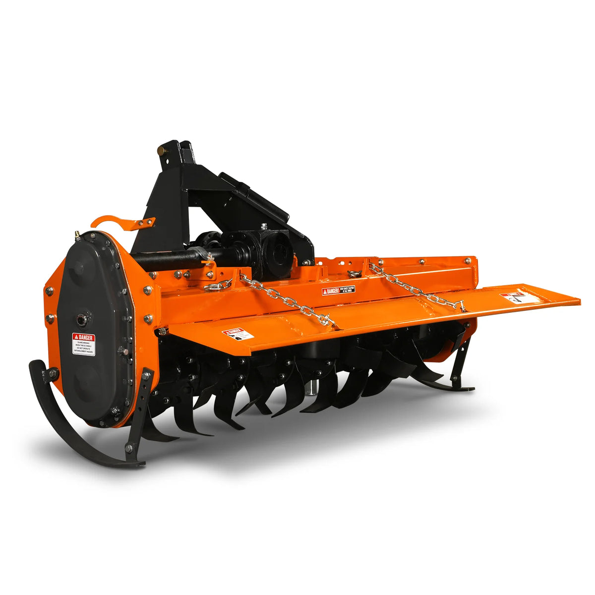 6FT 3-Point Gear Drive Rotary Tiller, 30-60HP Tractor, PTO Shaft Included (With Slip Clutch), Cat. 2 Hookup, R - view 14