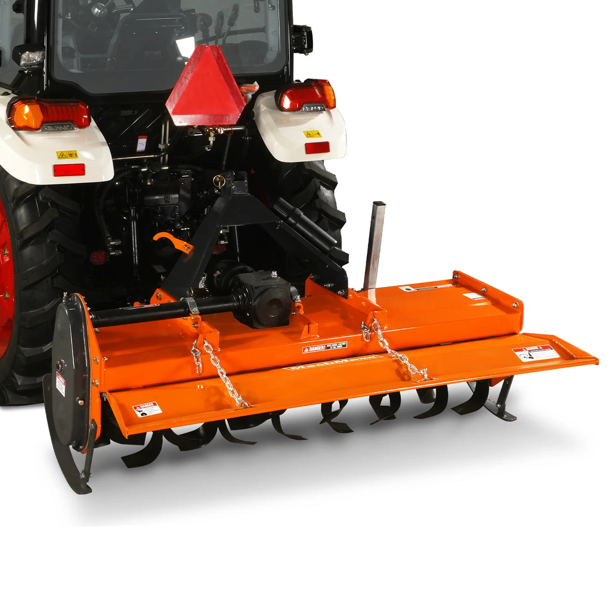 6FT 3-Point Gear Drive Rotary Tiller, 30-60HP Tractor, PTO Shaft Included (With Slip Clutch), Cat. 2 Hookup, R - view 15