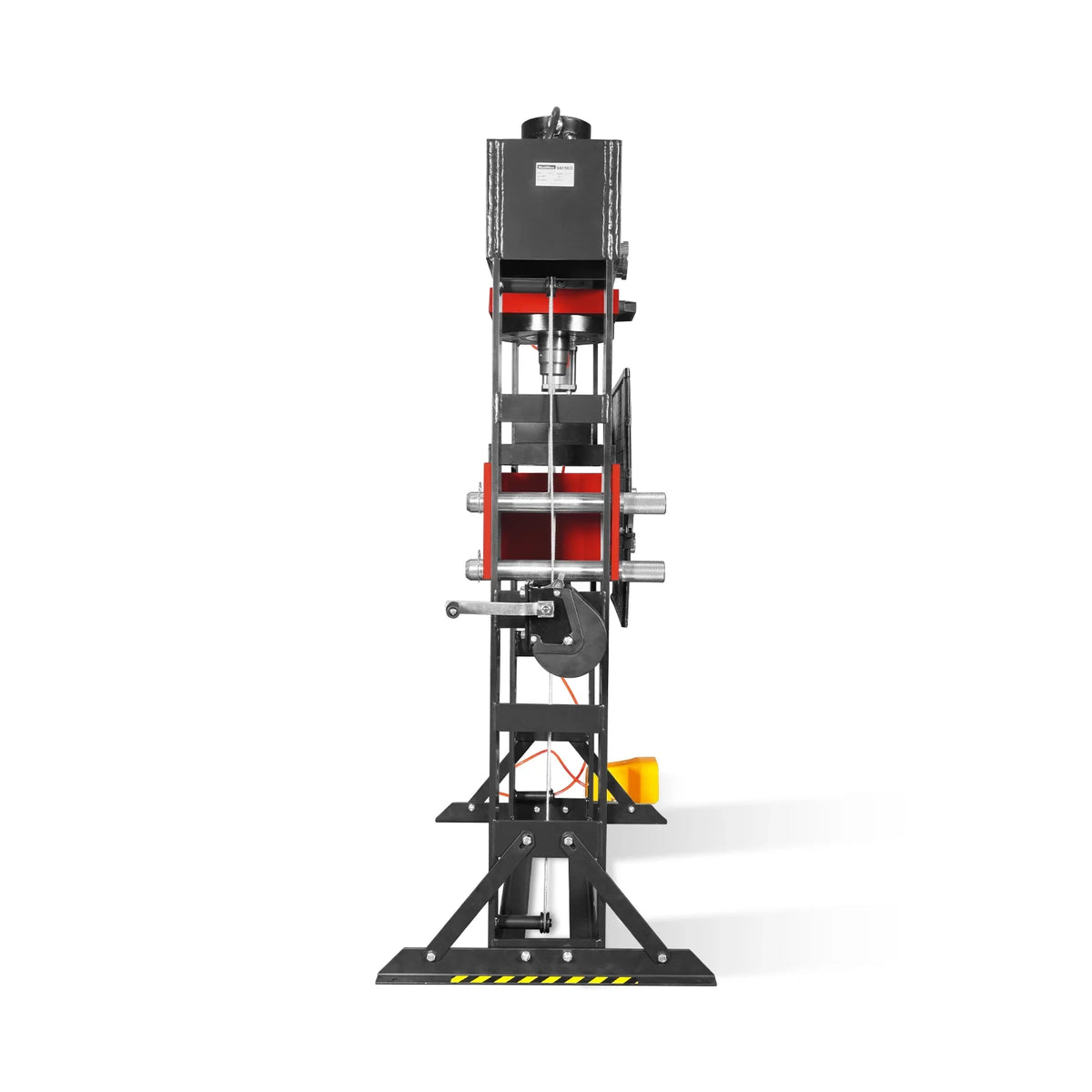 100 Ton H-Frame Air/Hydraulic Shop Press with Hand Winch, Fully Welded Steel Frame, Safety Guard, Foot Pedal C - view 18