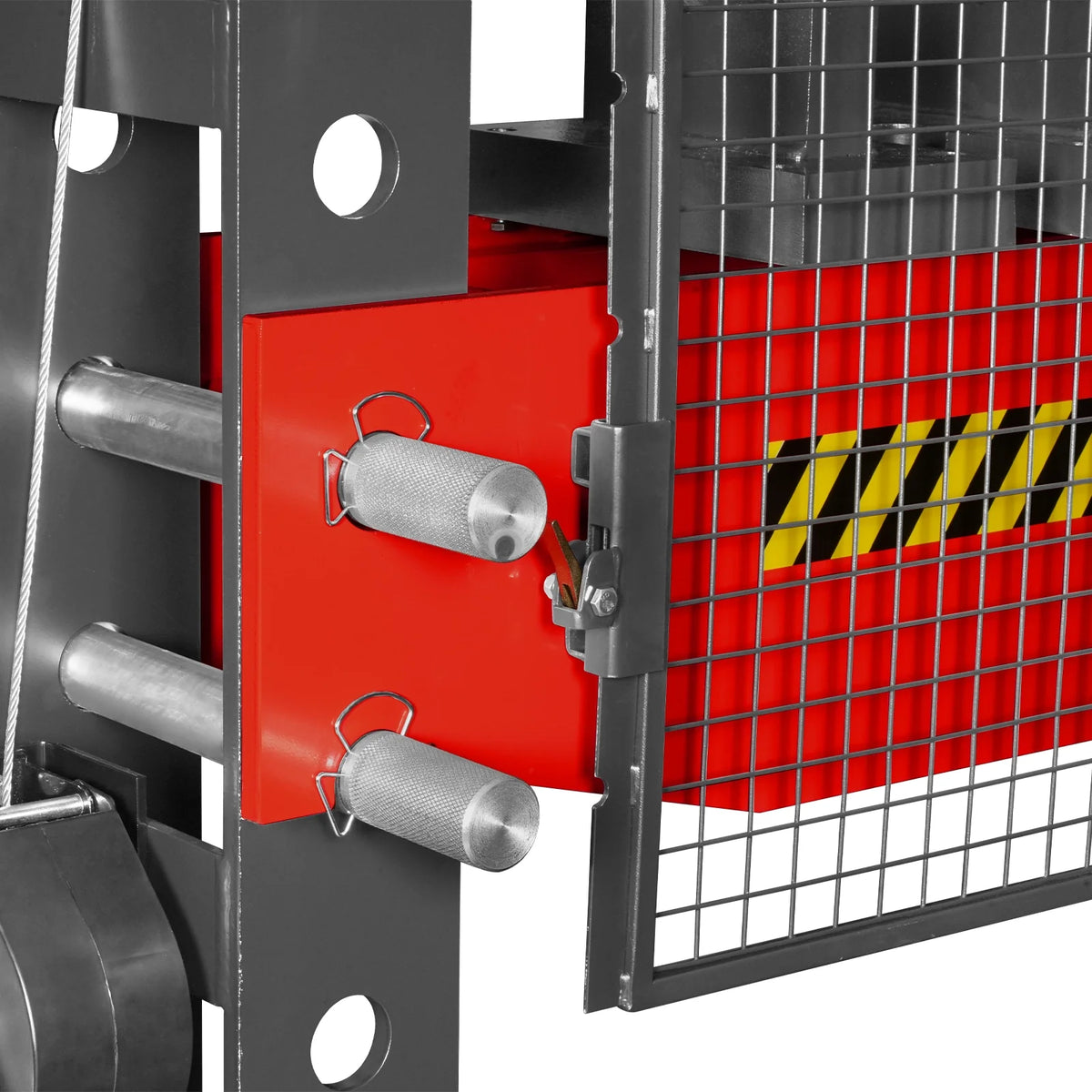 100 Ton H-Frame Air/Hydraulic Shop Press with Hand Winch, Fully Welded Steel Frame, Safety Guard, Foot Pedal C - view 12