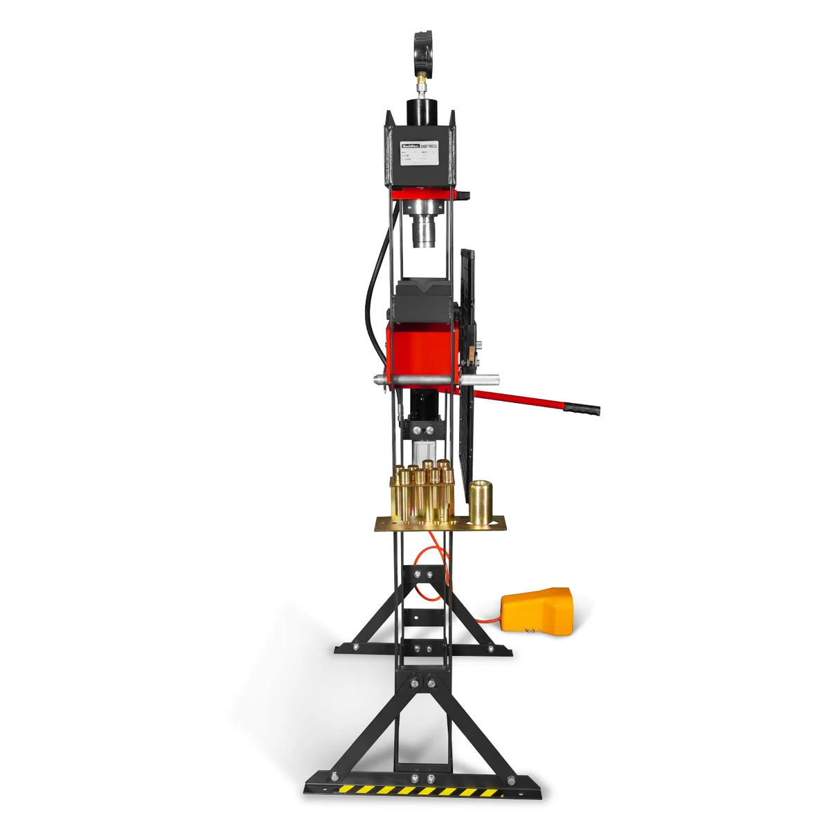 20 Ton H-Frame Air/Hydraulic Shop Press with Press Pin Kit, Fully Welded Steel Frame, Safety Guard, Foot Pedal - view 22