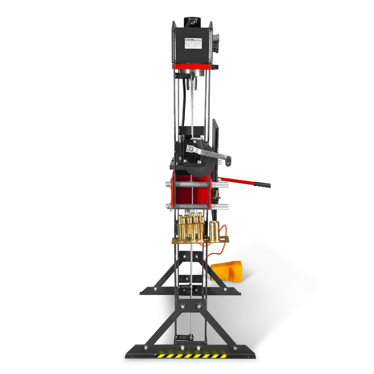 30 Ton H-Frame Air/Hydraulic Shop Press with Hand Winch & Press Pin Kit, Fully Welded Steel Frame, Safety Guar - view 26