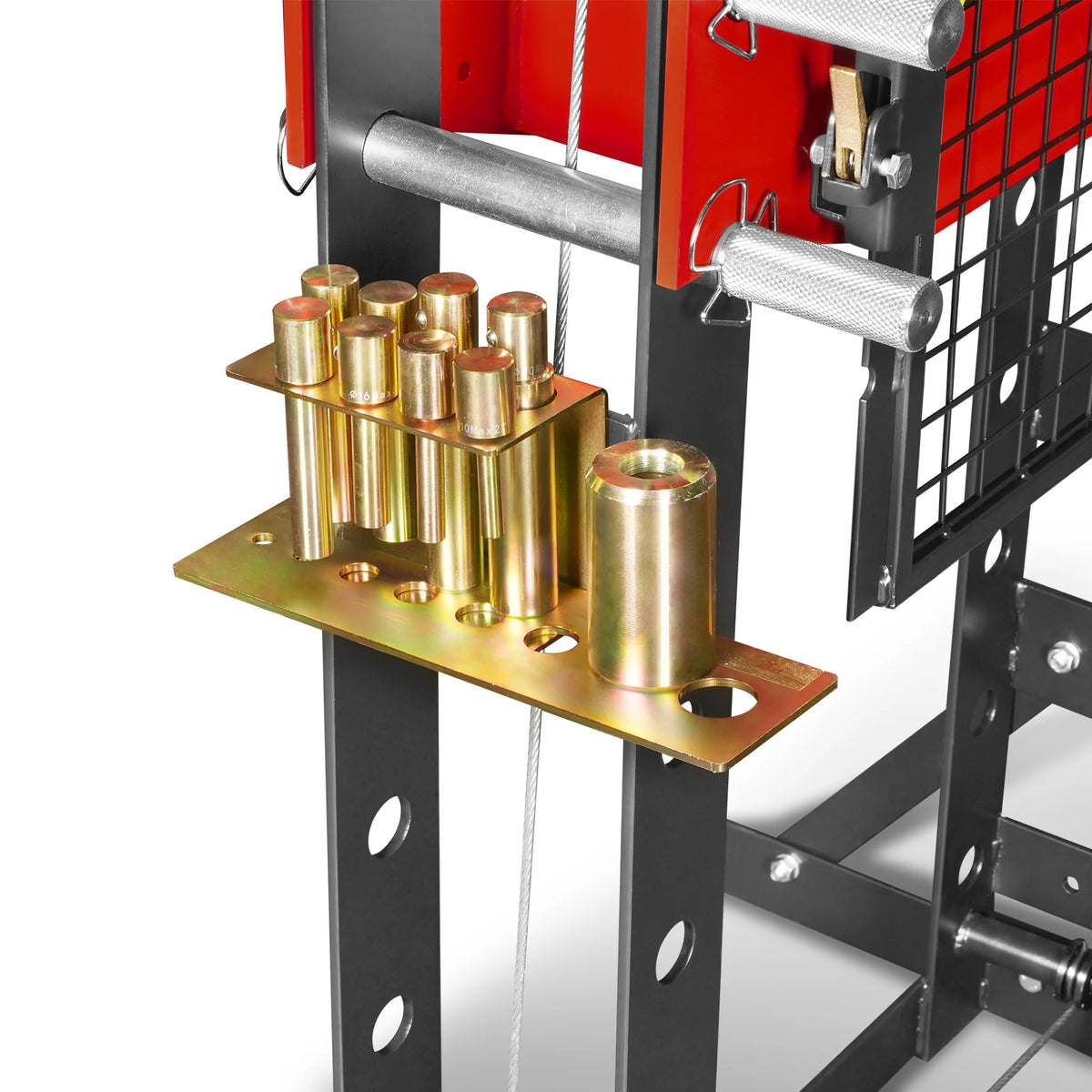 30 Ton H-Frame Air/Hydraulic Shop Press with Hand Winch & Press Pin Kit, Fully Welded Steel Frame, Safety Guar - view 18