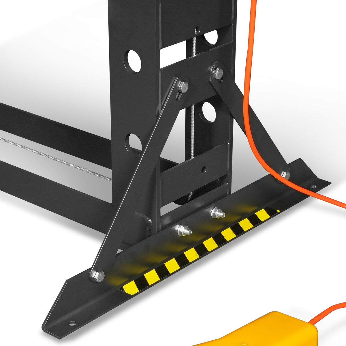 50 Ton H-Frame Air/Hydraulic Shop Press with Hand Winch & Press Pin Kit, Fully Welded Steel Frame, Safety Guar - view 19