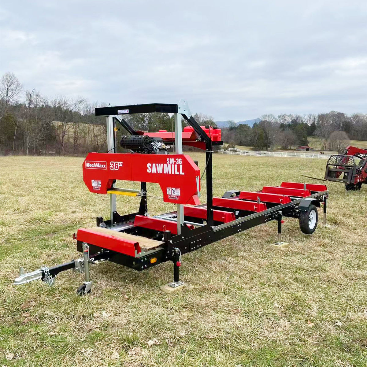 36" MAX Portable Sawmill, 25 HP 750cc ZONSEN V-Twin Engine, 36" Board Width, 20' Track Length, SM-36MAX - view 2