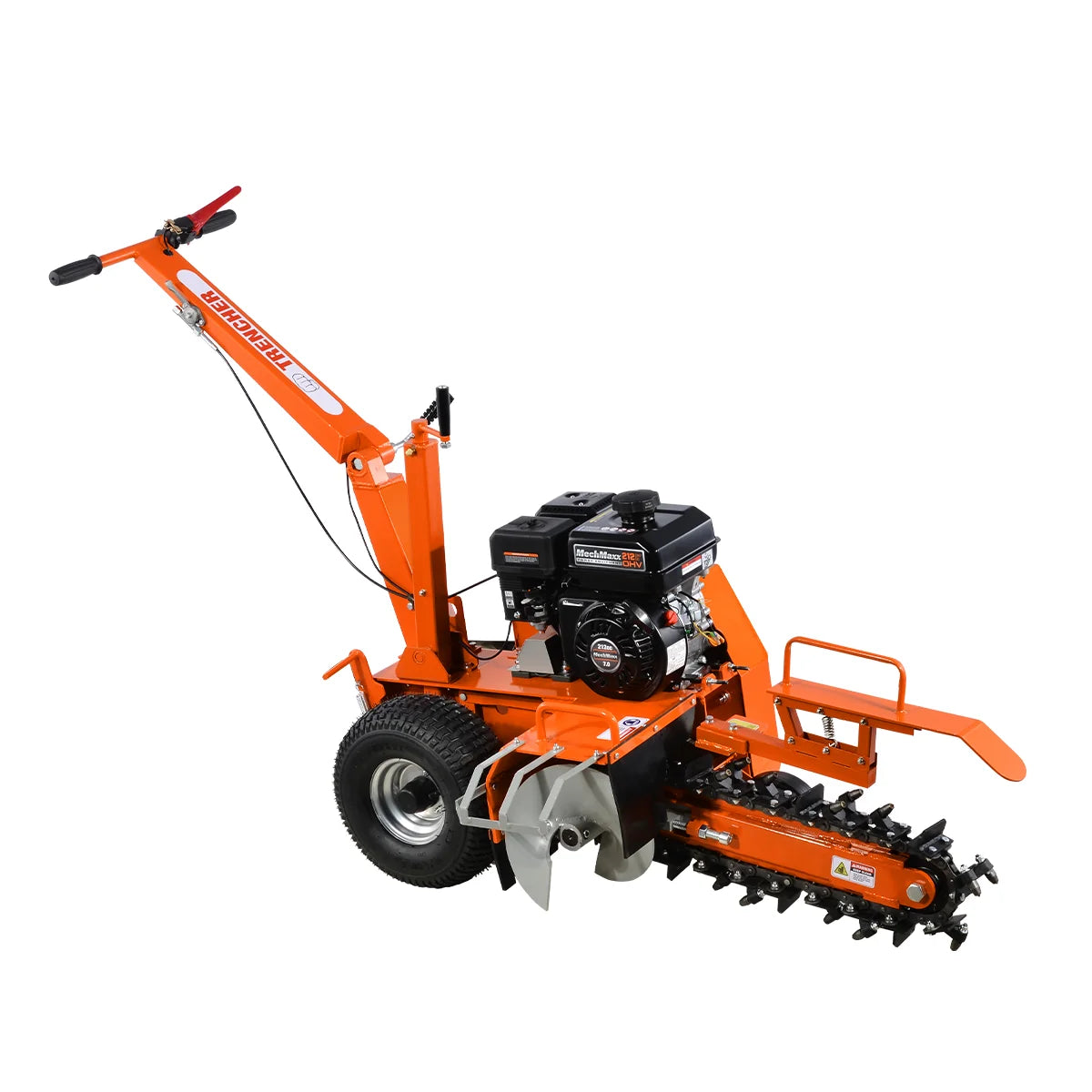 MechMaxx 7HP Gas Powered Cable Ditching Mini Trencher , TCR650 - view 2