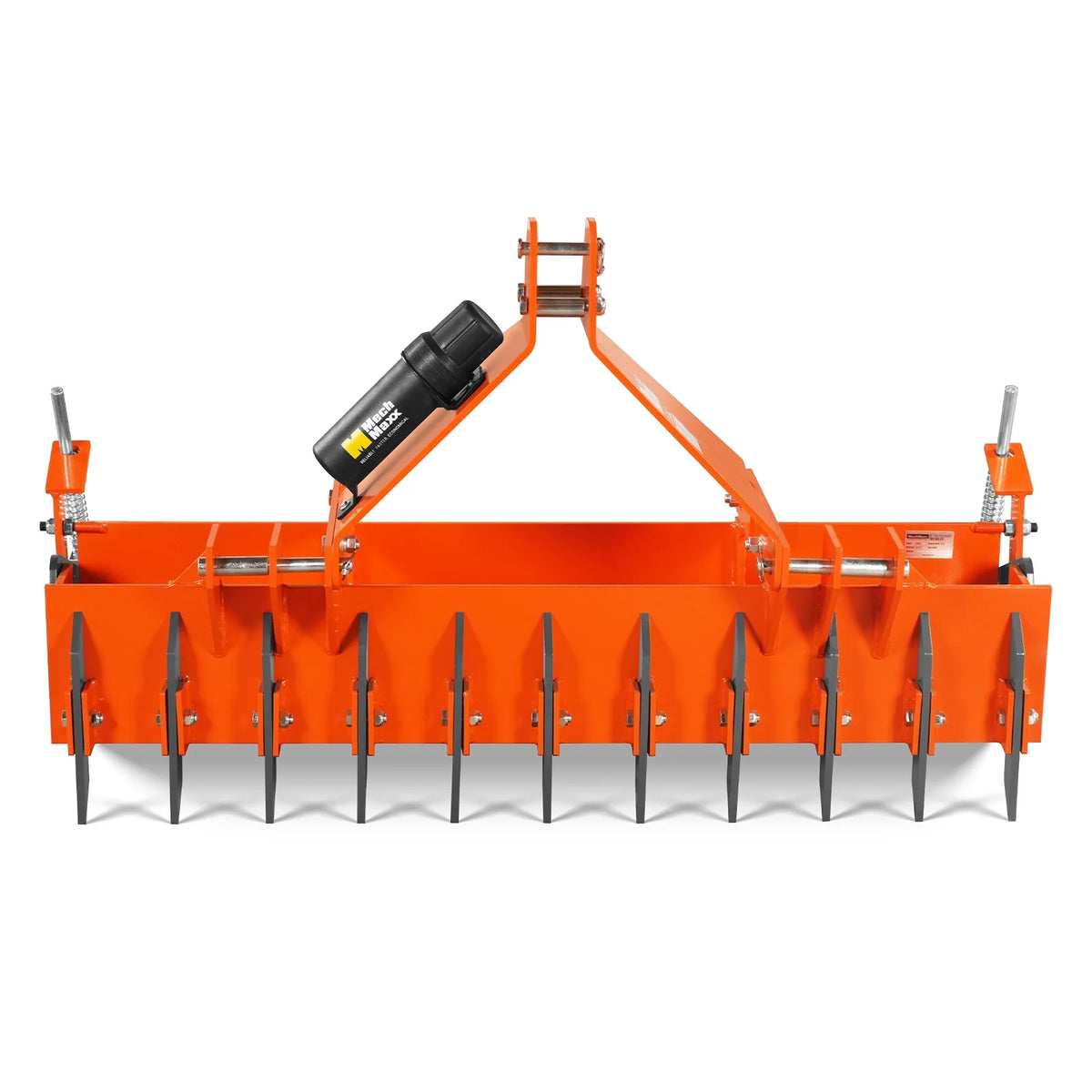 60" Heavy Duty Soil Pulverizer, Single Spiked Roller, 21 Shanks, Category 1 and 2, 3 Point Hitch Tractor Attac - view 19