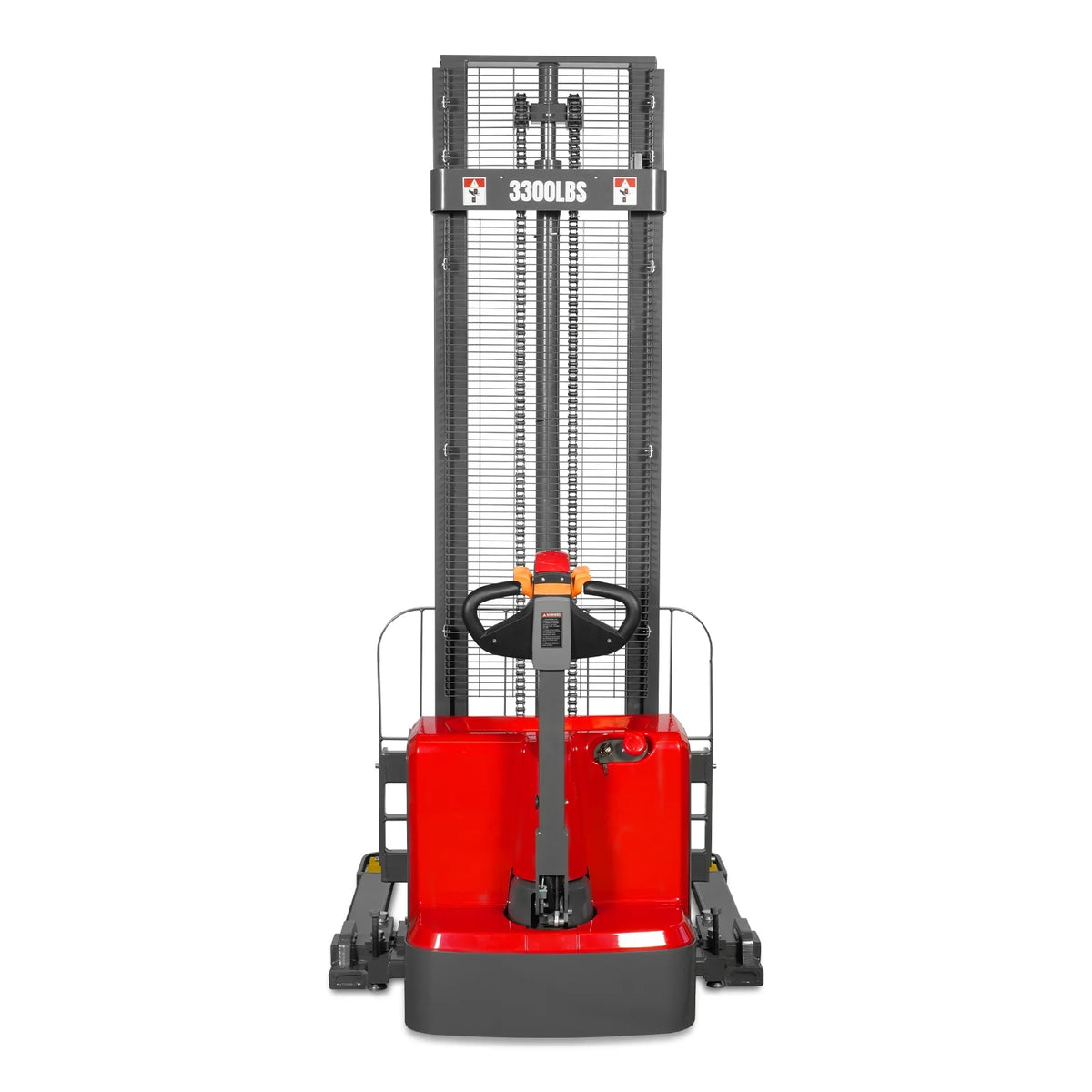 3300lbs Electric Straddle Stacker, 138" Lift, Adjustable Legs & Forks, F33-138SLA - view 24