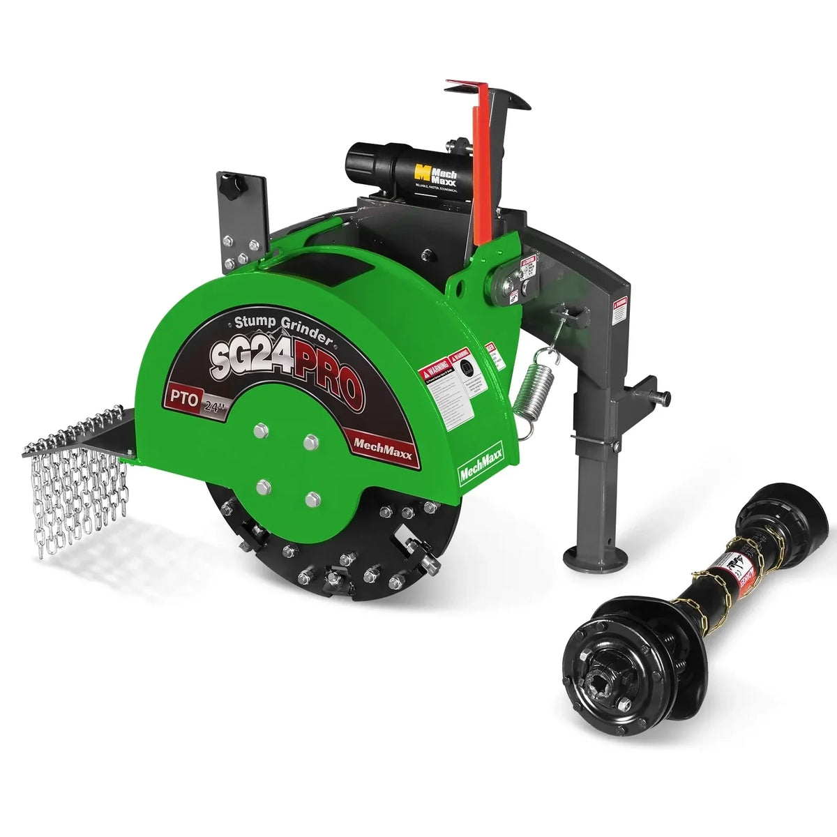 3-Point PTO Stump Grinder & Wood Chipper Bundle; SG24PRO; BX42S; Green - view 2