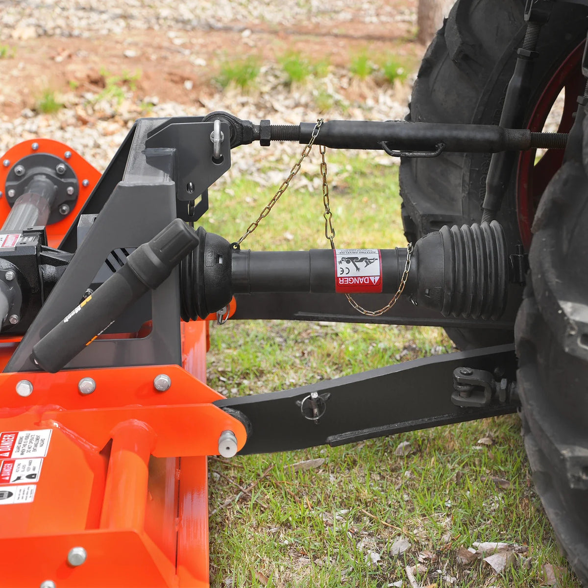 65 in Stone Burier Reverse Rotary Tiller, 3 Point Hitch Cat.1, Chain Drive, PTO Shaft Included with Slip Clutc - view 12