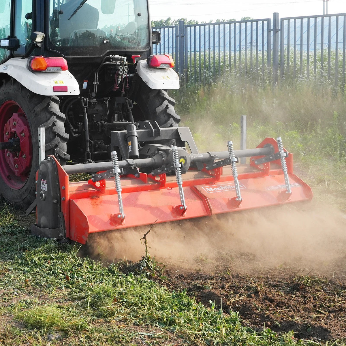 90 in Heavy Duty Rotary Tiller, 3 Point Hitch Cat.2, Gear Drive, PTO Shaft Included with Slip Clutch, 50-90 HP - view 5