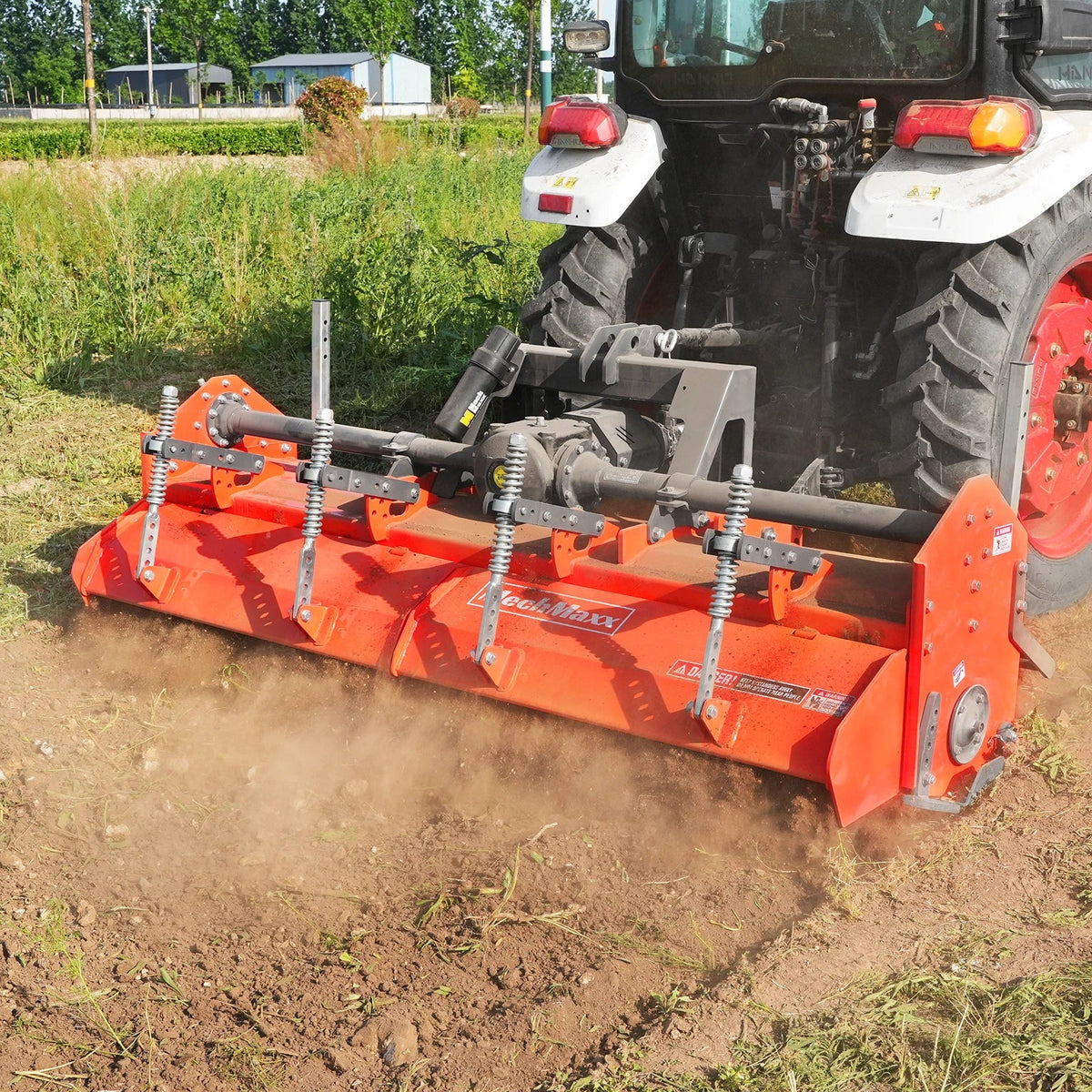 90 in Heavy Duty Rotary Tiller, 3 Point Hitch Cat.2, Gear Drive, PTO Shaft Included with Slip Clutch, 50-90 HP - view 4