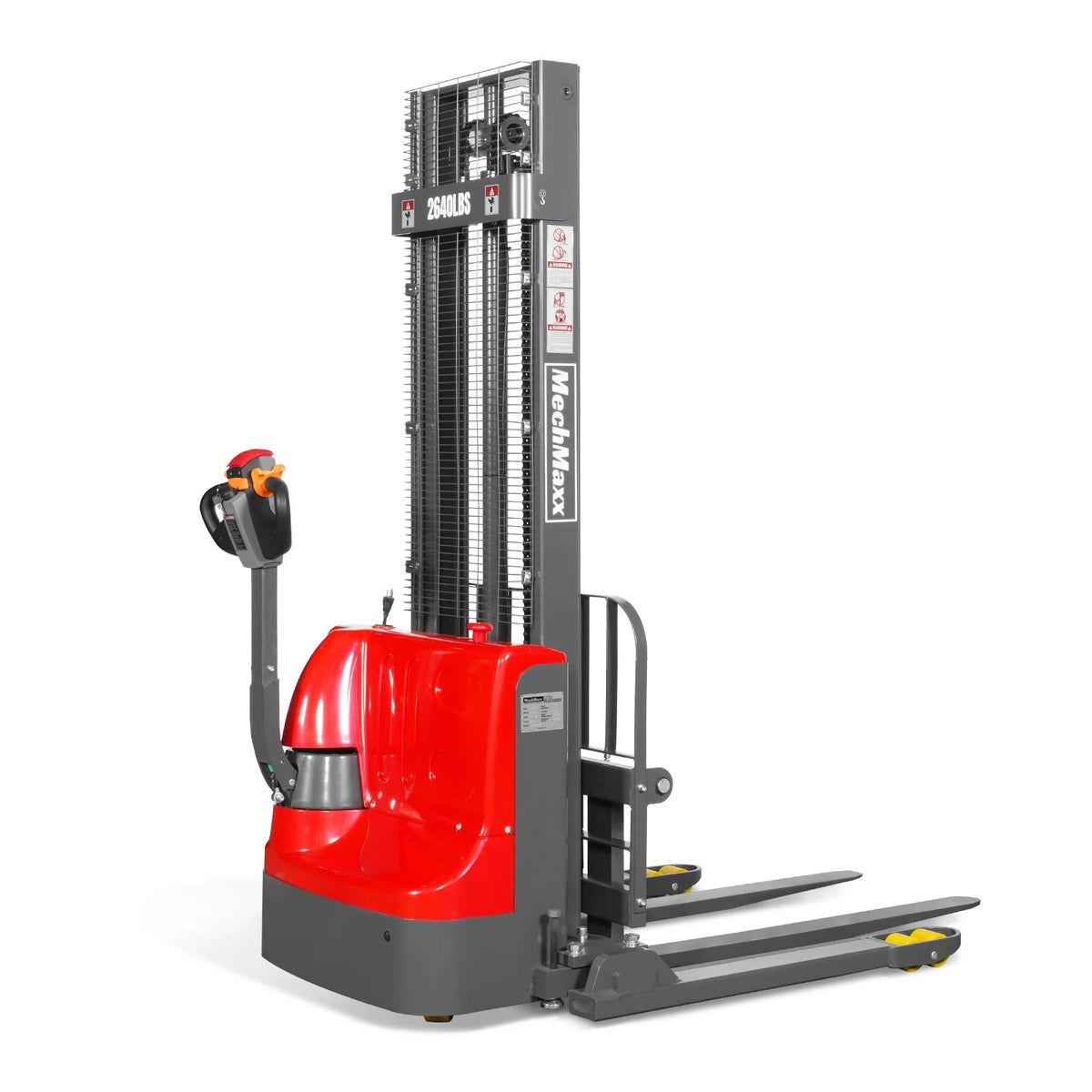 2640lbs Electric Straddle Stacker, 118" Lift, Adjustable Legs & Forks, F26-118SLA - view 23