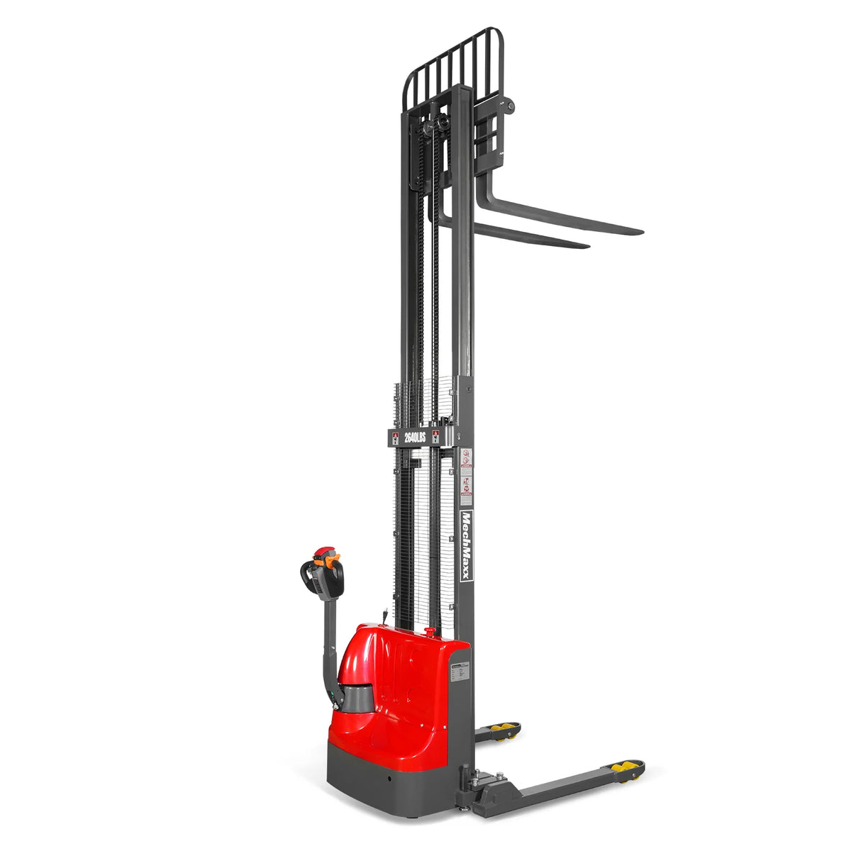 2640lbs Electric Straddle Stacker, 118" Lift, Adjustable Legs & Forks, F26-118SLA - view 33