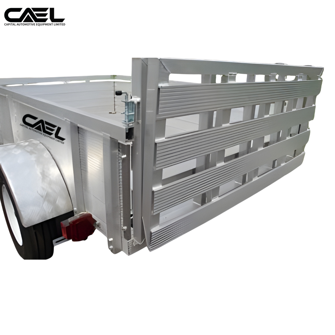Remorque utilitaire en aluminium CAEL – modèles 8×5, 10×5, 10×6 et 12×6