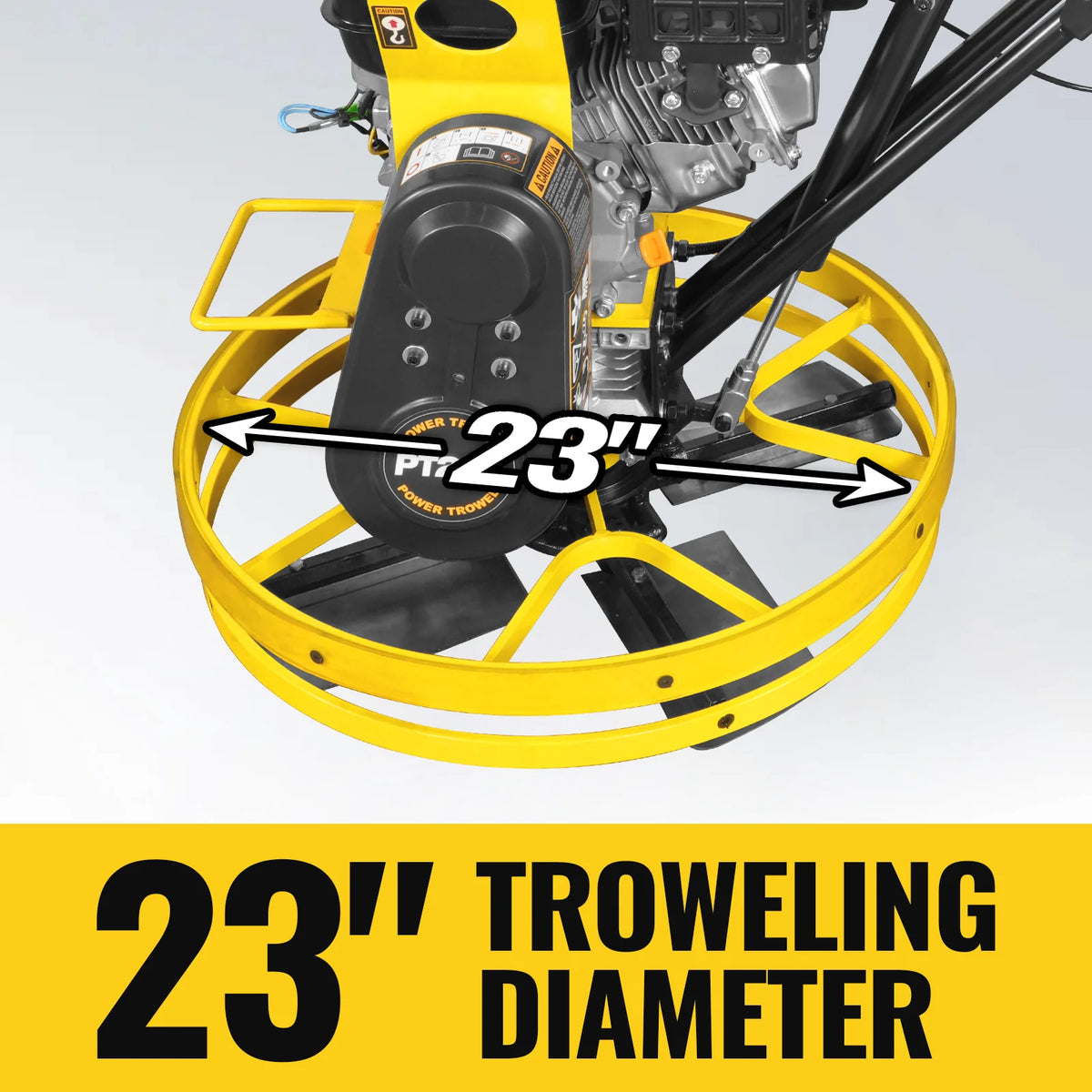 5.8 HP 23 in Walk-Behind Concrete Power Trowel with Blades and Float Pan, PT22Z - view 3