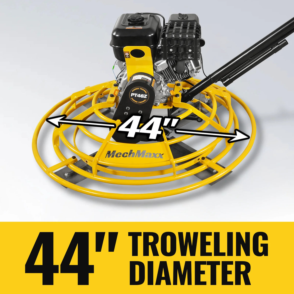 15 HP 44 in Walk-Behind Concrete Power Trowel with Blades and Float Pan, PT46Z - view 3