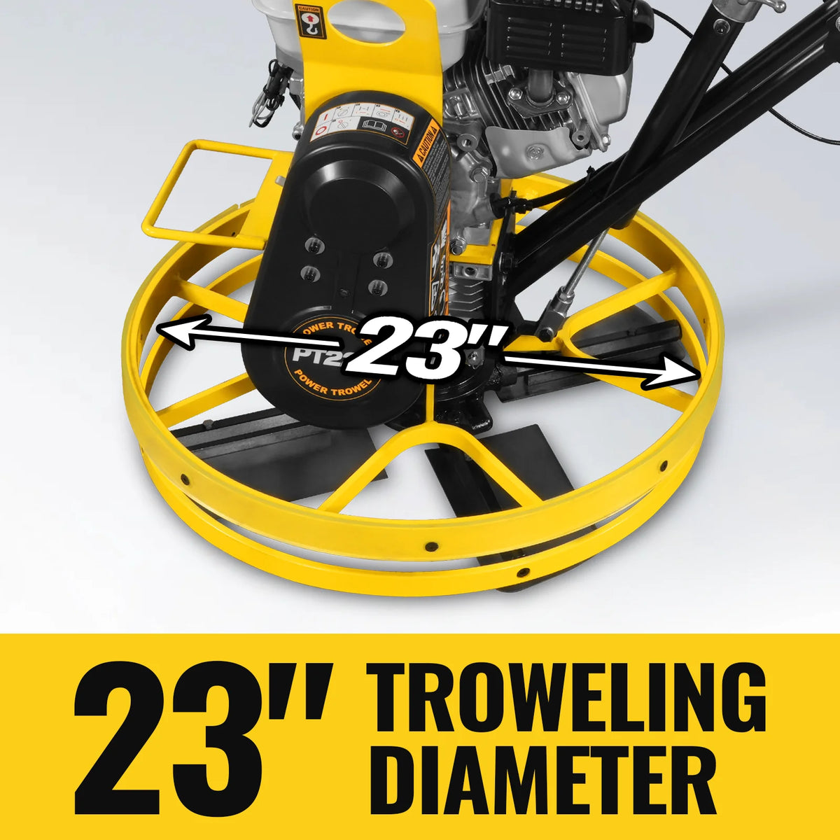 Honda GX160 23 in Walk-Behind Concrete Power Trowel with Blades and Float Pan, PT22H - view 3