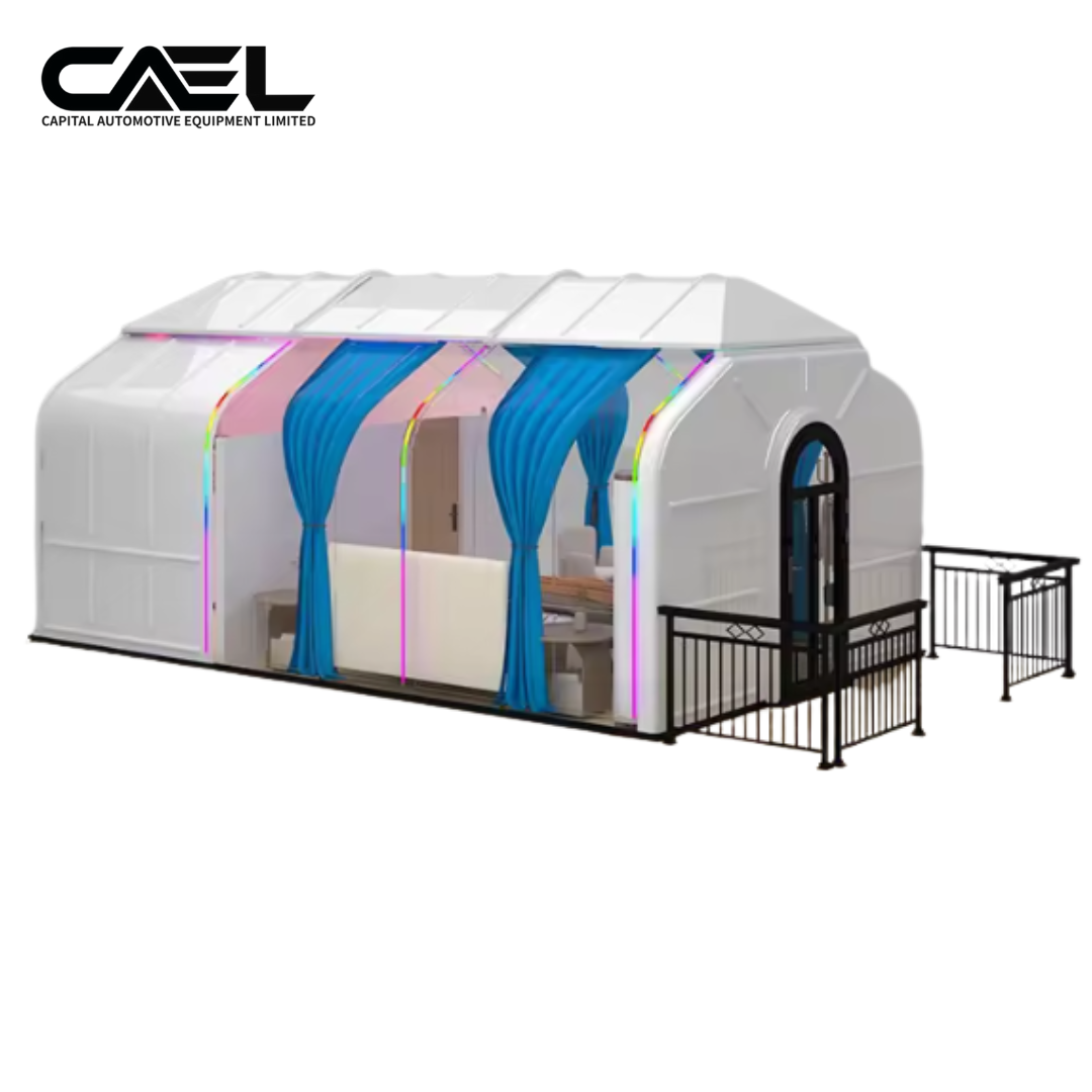 CAEL Tiny House en Plaques Pleines PC – Cabane Préfabriquée Transparente