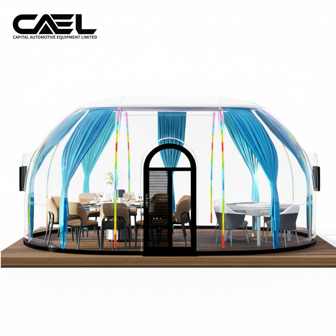 CAEL OCH-01 Maison Capsule Ovale Préfabriquée – Cabane PC Transparente