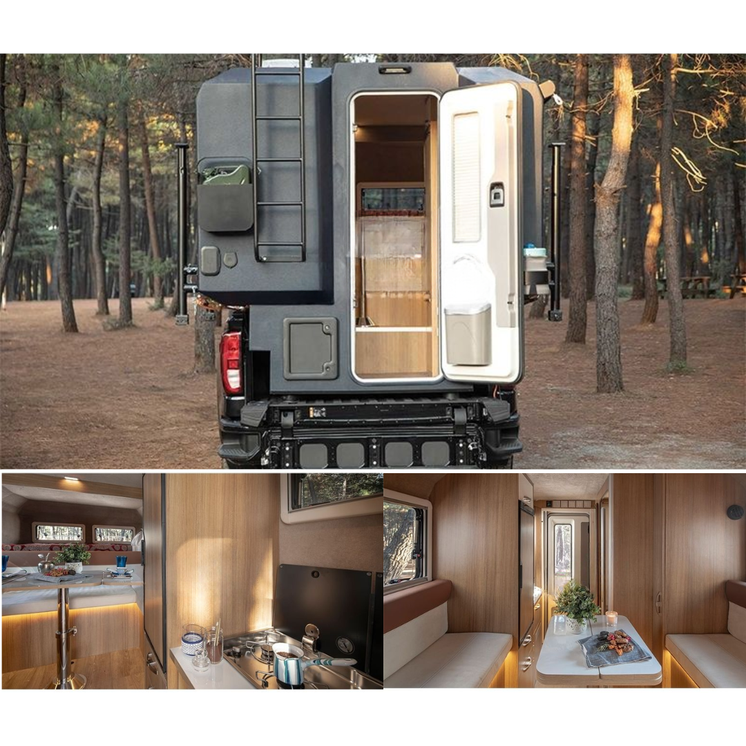 CAEL Remorque camping-car pour pick-up – versions Standard et Premium