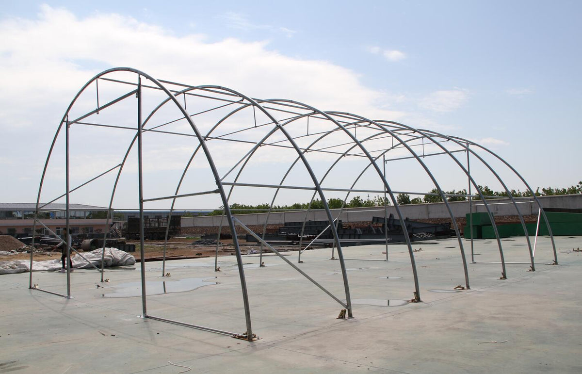 Lagerunterstand Rundbogen, Einfachbogen – 30 × 85 ft, 15 ft hoch