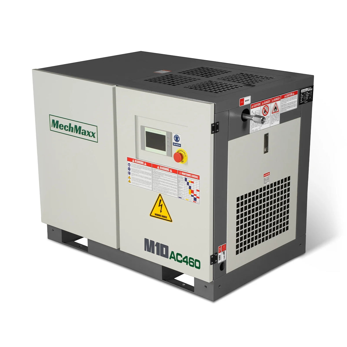 10HP Rotary Screw Air Compressor - 32 CFM, 116 PSI, 460V 3-Phase | Industrial-Grade