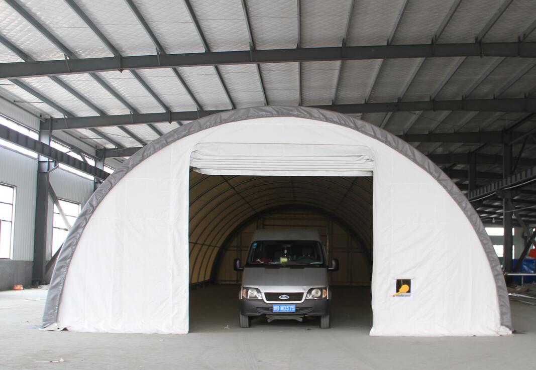 Abri de stockage dôme à arche simple – 30 × 40 ft, hauteur 15 ft